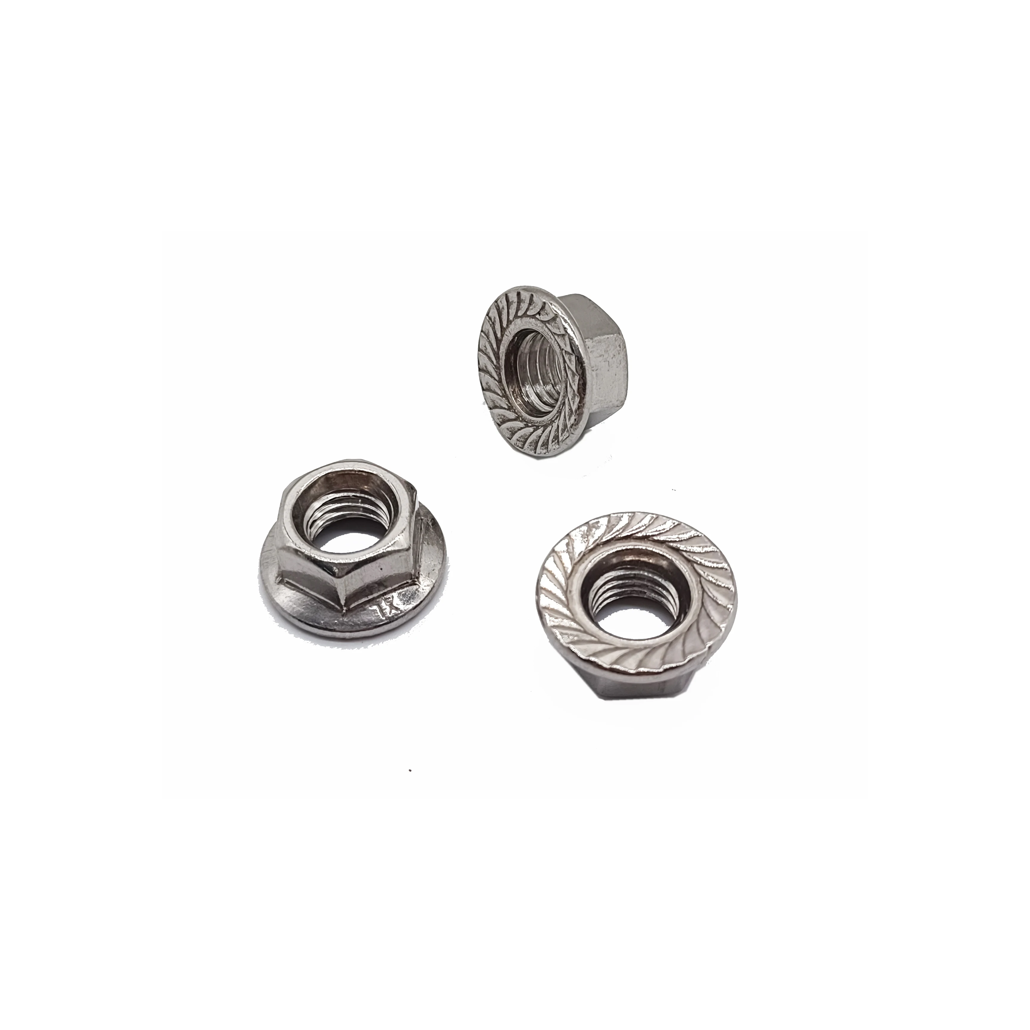 Flange Nut High strength DIN 6923 Flange Nut with knurled