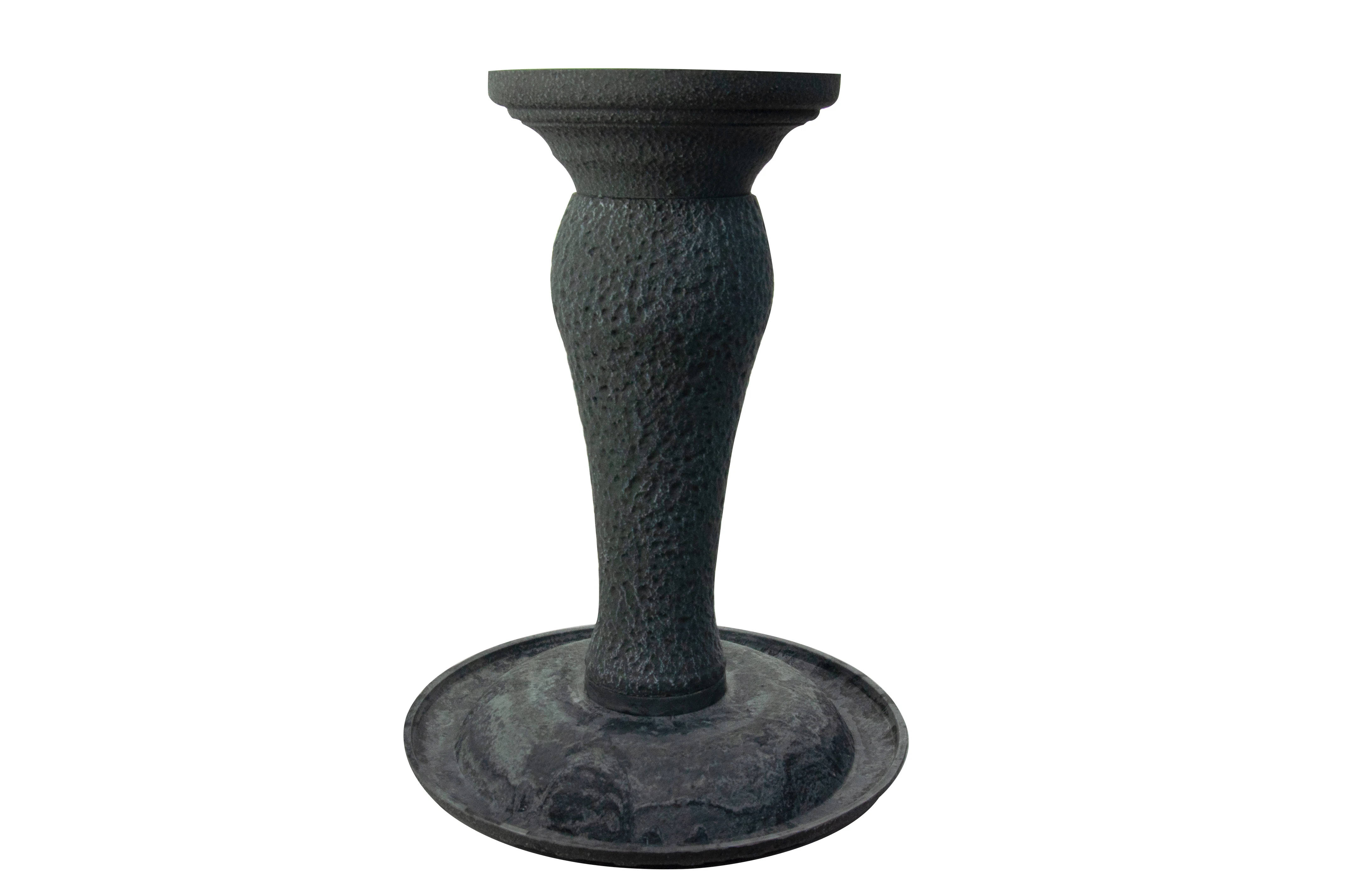 Bird bath Outdoor Lightweight Bird bath for Garden with Antique Flower Bird bath Used in Outside Patio Pond Green