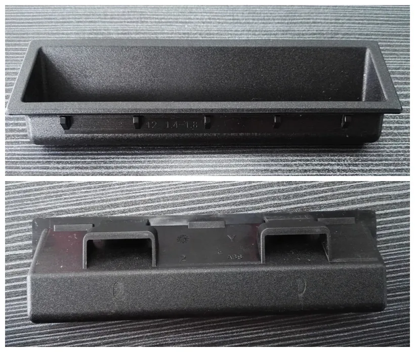 YEEKA Industrial Hardware Black ABS Pocket Pulls Handles ,plastic Handle Pocket Pull Home Furniture Furniture Handle & Knob Logo