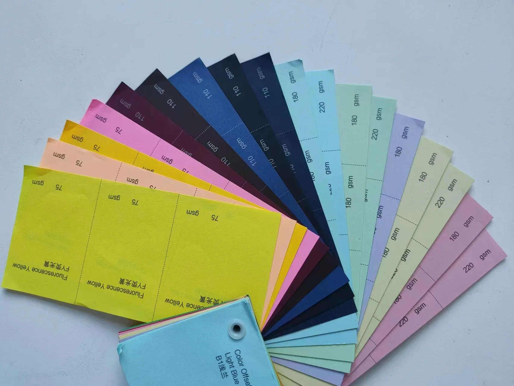 Competitive Price 70g 80g 110g 150g 180g 220g A4  A3 Colored Sheets Arts Craft Color Printing Hard Cardboard color Paper
