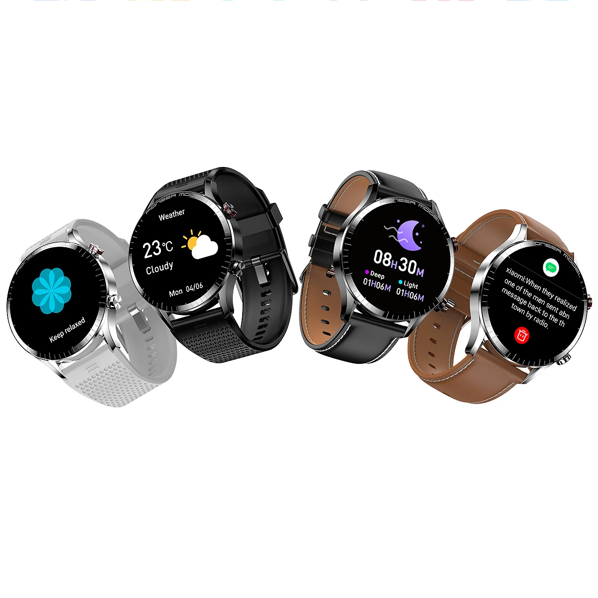 2022 Trend Hot Sale LA23 BT Call Smart Watch Health Sleep Monitoring Amoled Smart Bracelet Linwear Wholesale