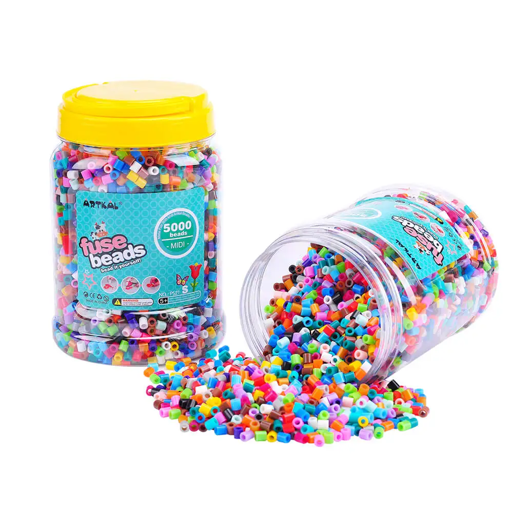 Chine factory Artkal ironing bead 20 mixed colors 5000 pieces 5mm fuse plastic beads for art and crafts diy toys