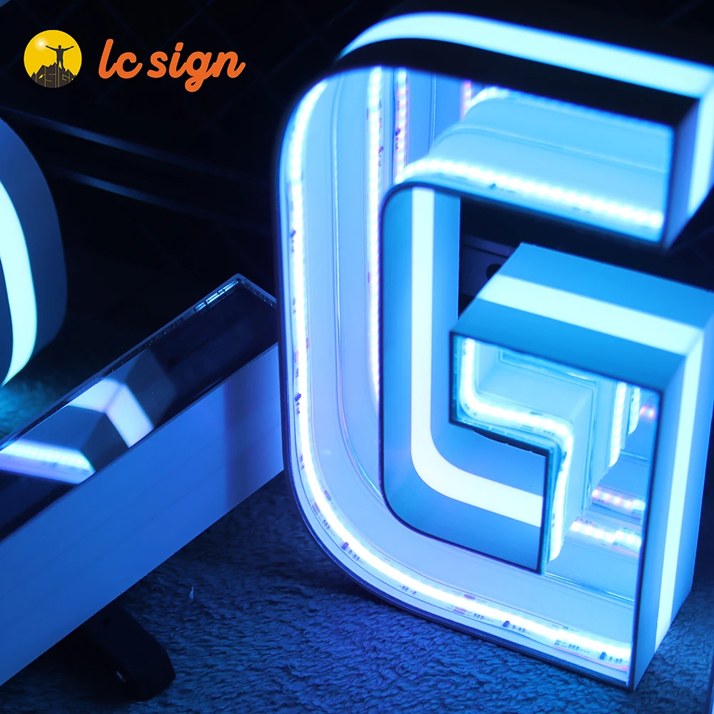 New Customized Product 3D Wall Magic LED Tunnel Infinity Illusion Mirror Infinity Mirror Sign Effect Mirror Neon Sign Led