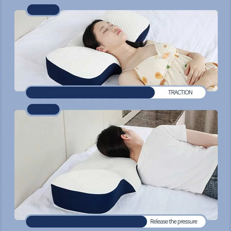 Foam Pillow for Sleeping Ergonomic Orthopedic Side Sleeper Pillow Cervical Neck Custom Support Pillows Relief Neck Shoulder Pain