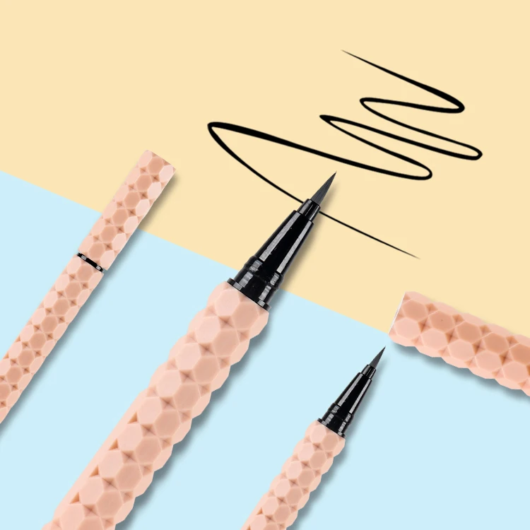 Private Label Wholesale Waterproof Makeup Eye Liner Pen Without glue Long Lasting Liquid Eyeliner