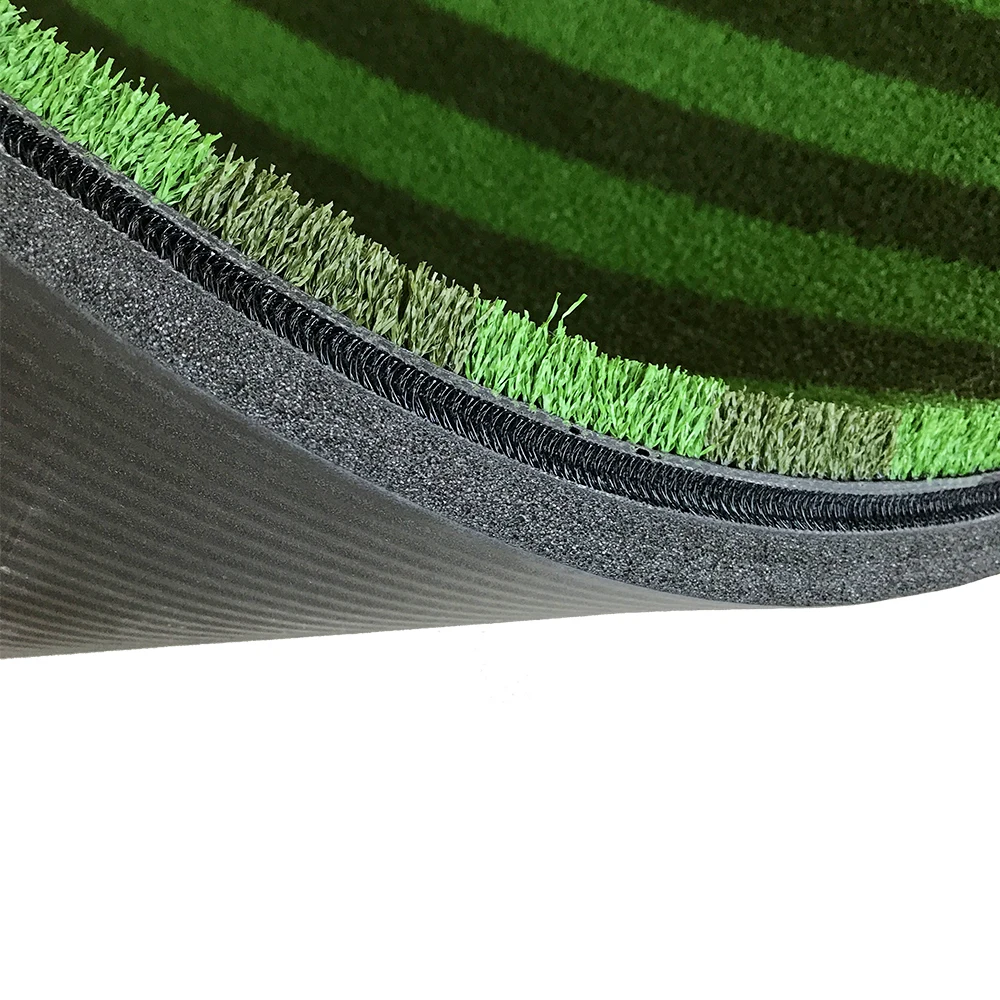 Nylon turf winter golf mat, golf simulator mat, 15mm rubber backing 3D driving range golf mat