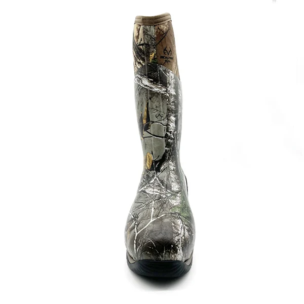 
China manufacturer new product waterproof camouflage hunting rubber boots 