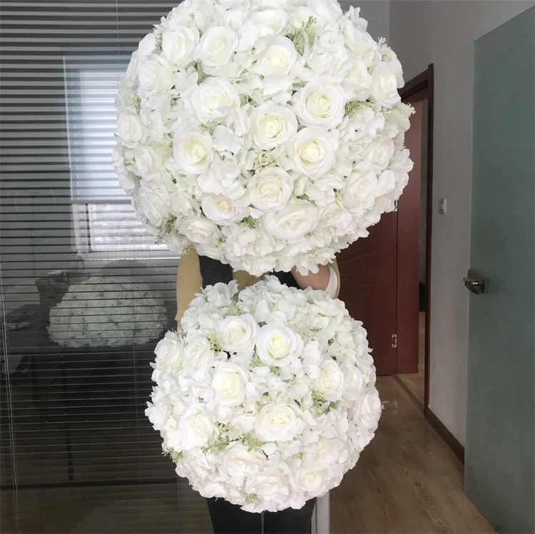 YR 2503 Customized Floral Centerpieces wedding Decoration Silk Rose Hydrangea Artificial Flower Ball For Wedding Table