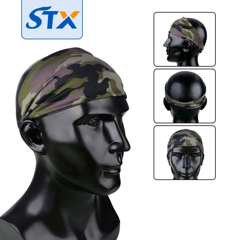 Shuntaixin  Custom Printed Elastic Headbands Running Sports Custom Turban Hairband Fitness Yoga Headband For Man