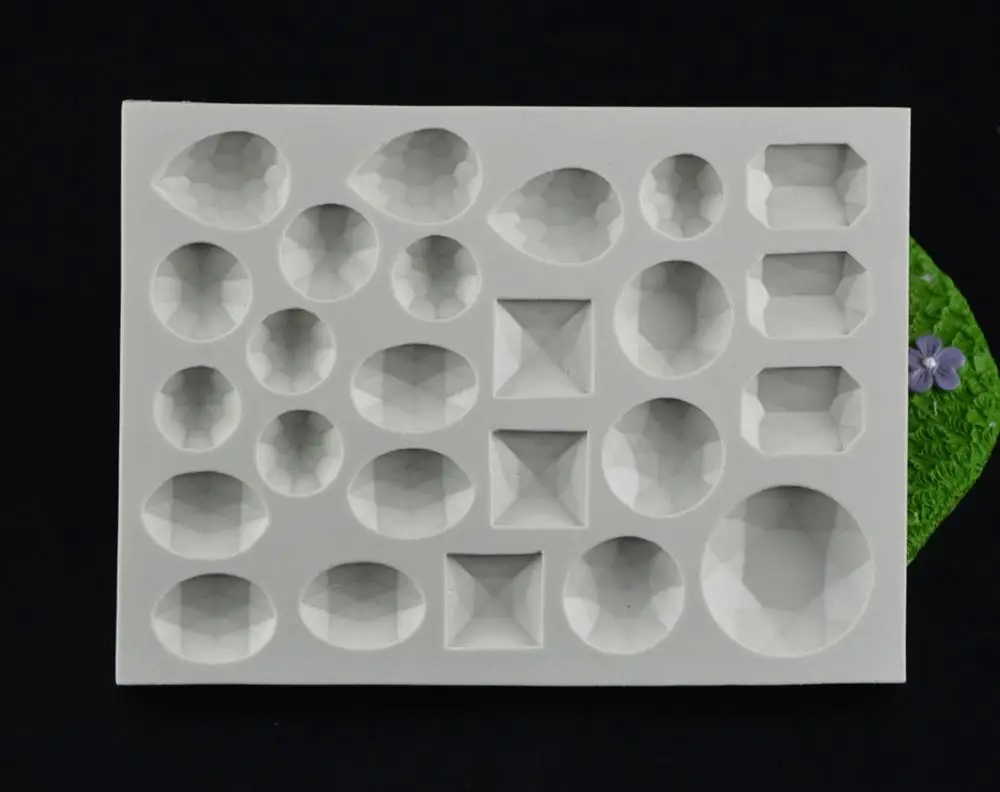 
High quality sugar silicone mold crystal sugar mold gem diamond jewelry mold crystal jewelry customized 