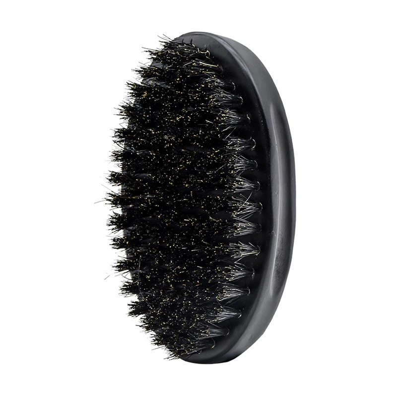Высококачественная круглая щетка для бритья из мягкой щетины Babershop, Бамбуковая щетка для бритья бороды, Мужская щетка для бороды с щетиной кабана 100%