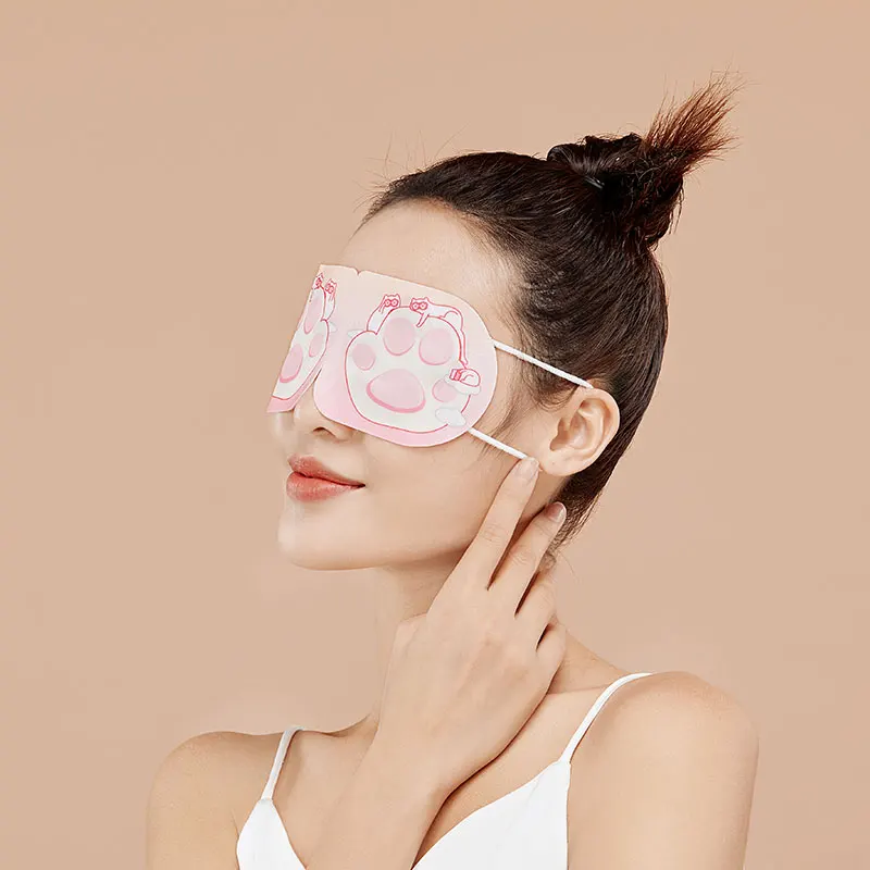 Trending high quality acupoint hot compress self heating steam eye mask