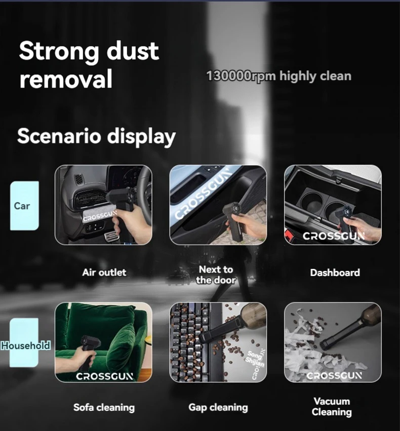 Vehicle car computer keyboard clean powerful rechargeable portable camping air blower cordless air duster turbo violent jet fan