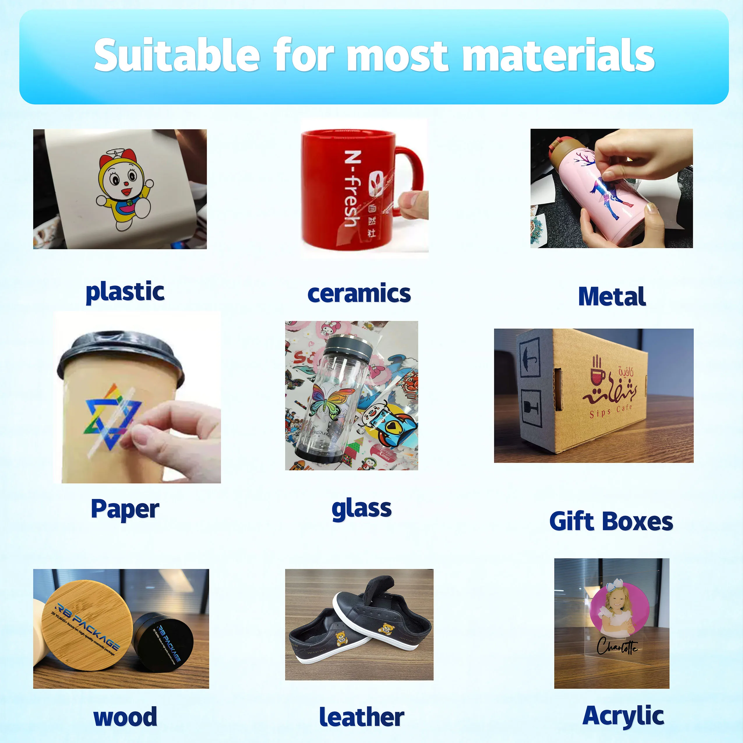 Desktop All In One A3 UV DTF Printing Printer UV DTF Sticker Printer Roll To Roll UV Printer For Golden Foil Film Printing