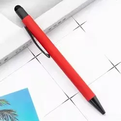 Деловая шариковая ручка с логотипом на заказ 1 0 мм мягкий стилус металлической матовой отделкой для школьных подарков офисные принадлежности рекламные акции