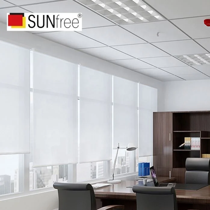 Indoor Cordless Motorised Roll Curtains Smart Blackout Roller Blinds