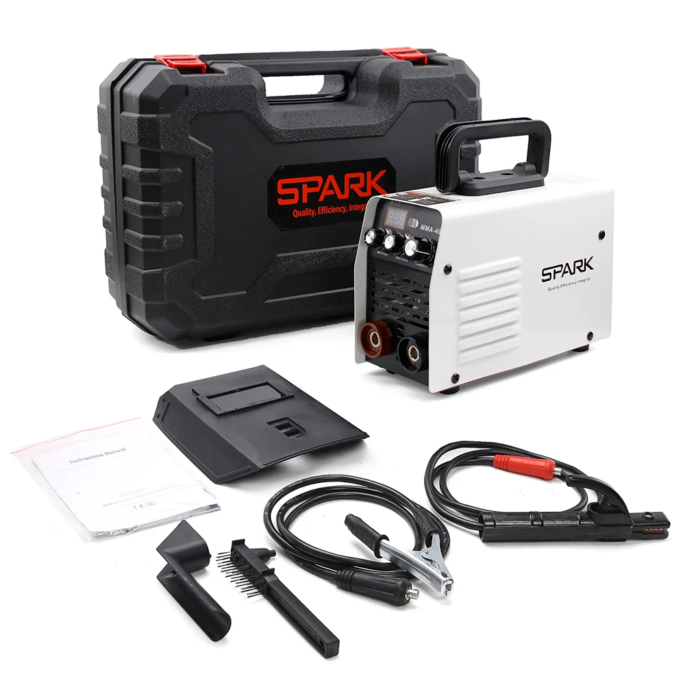 Преобразователь постоянного тока с цифровым дисплеем Spark сварочный аппарат arc mma 400 коробкой для инструментов
