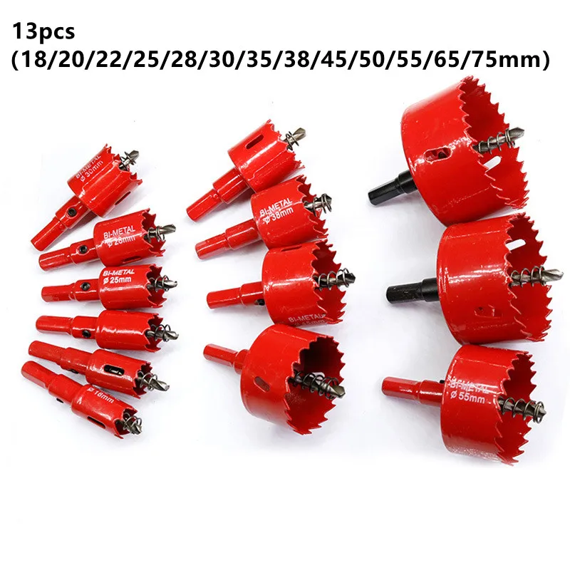 M42 Bi-Metal Drill Bit Set Woodworking Hole Opener Heavy Duty Hole Saw  for Wood PVC Plastic Aluminum Alloy Iron