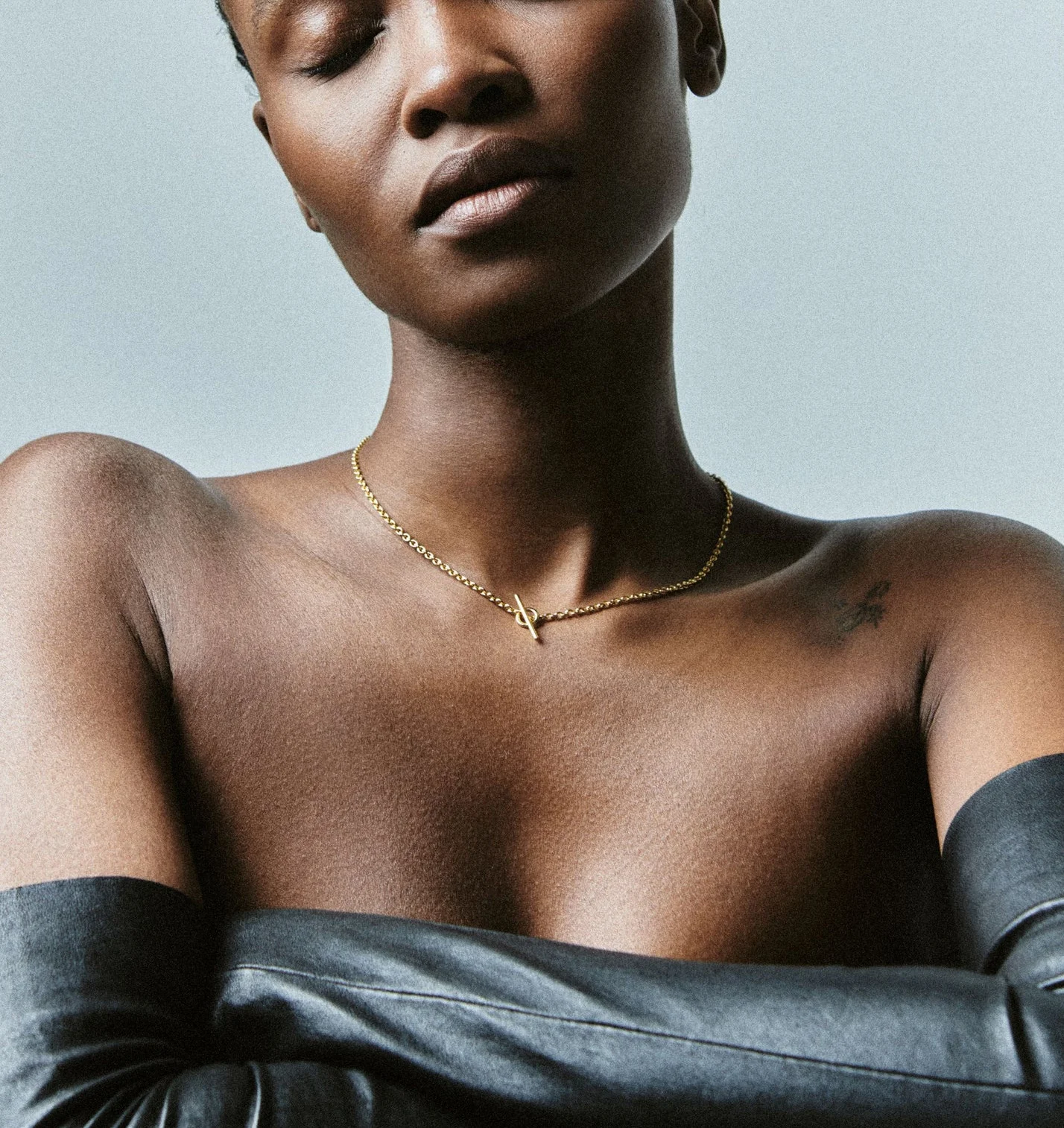 Milskye classic fashion fine jewelry for women 925 silver 18k gold cable toggle necklace