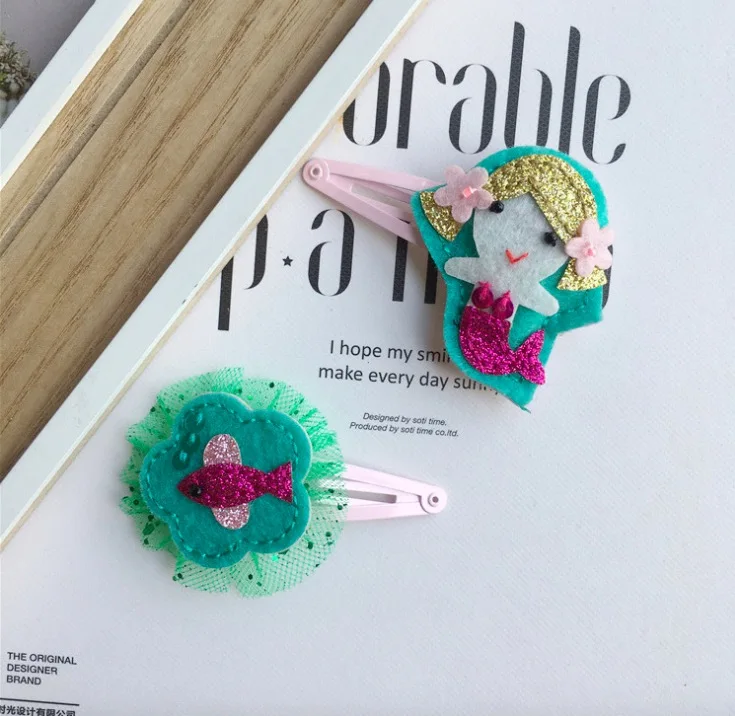 
under the sea hair clips girls felt hair clips baby mermaid hair clips 