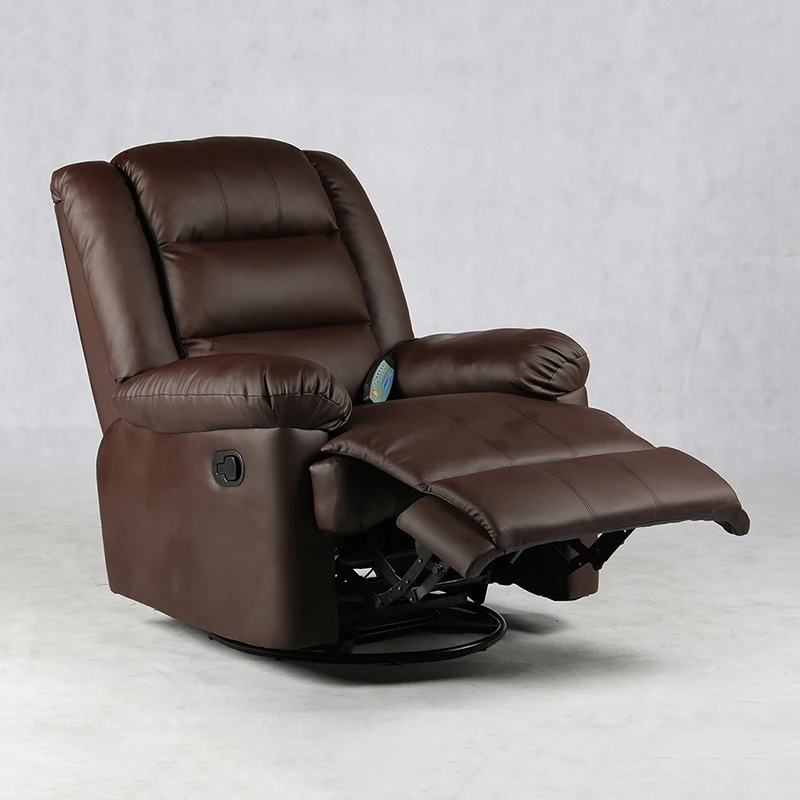 Wholesale Living room manual mechanism leather sofa cheap leather recliner massage sofa chair