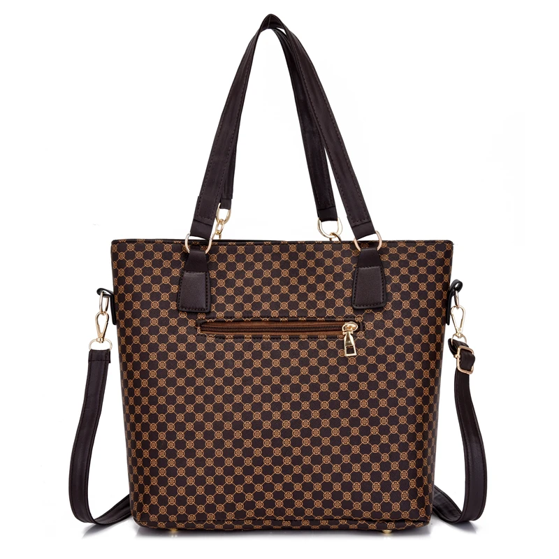 New Arrival Designer Women Purses Bags 6 in 1 Handbags Crossbody Bag PU Leather 6 Pieces Fashion Customize Black Handmade