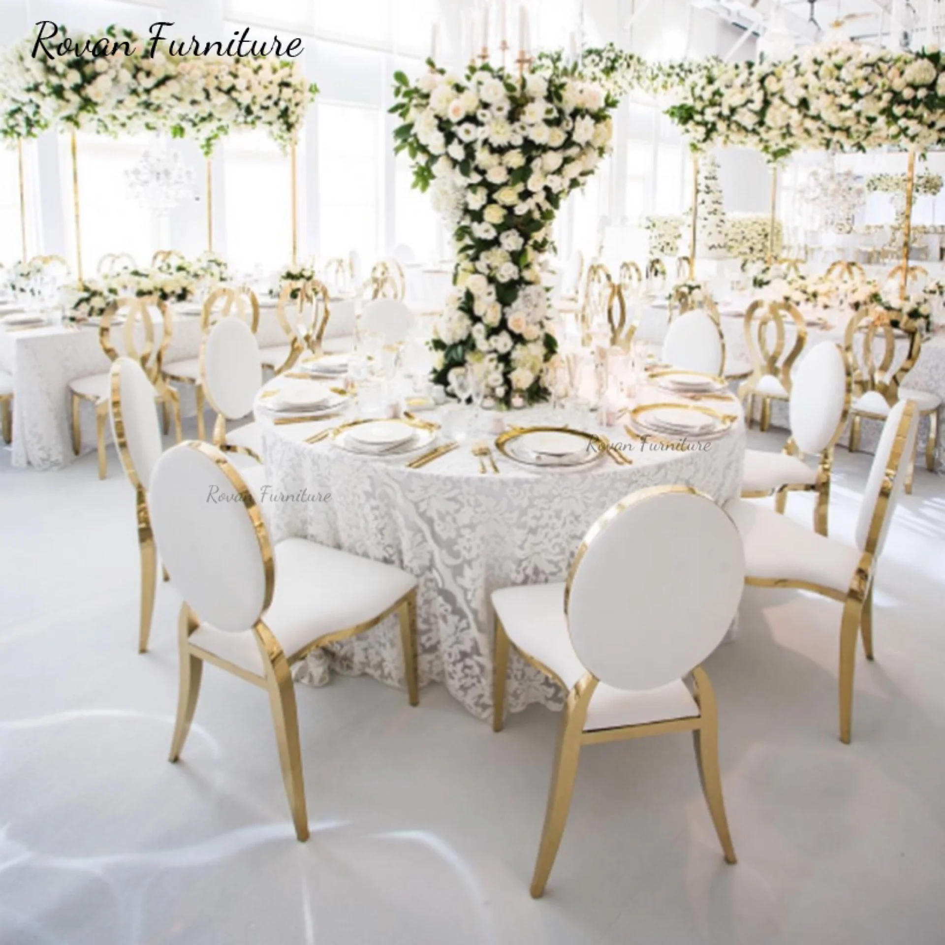 Popular design round back wedding chair for events and party used