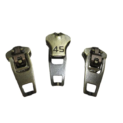 Hot selling professional manufacture lowest price antique brass 4.5YG iron slider zipper