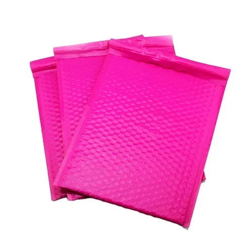 Pink bubble envelope custom poly bubble mailer A4 shipping envelope padded envelop