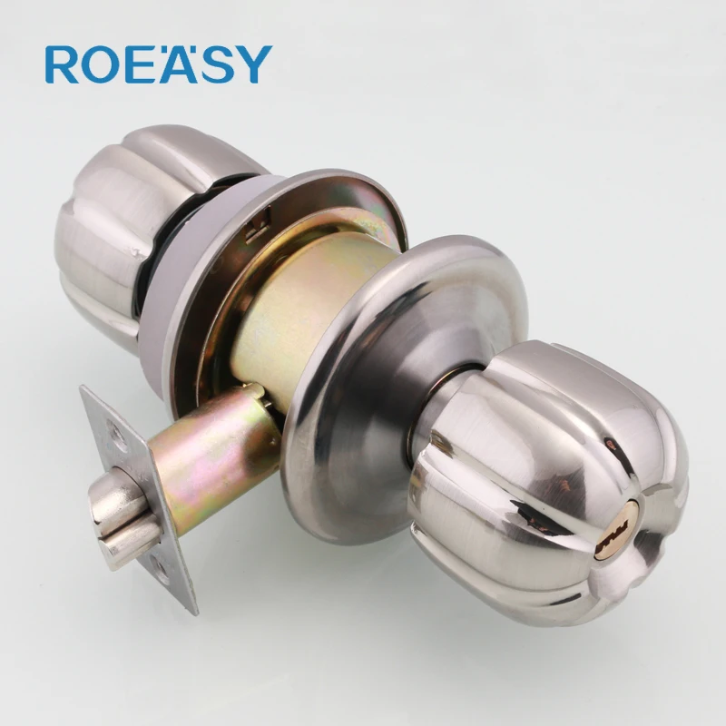 ROEASY Zinc alloy 3808SS-ET Cylindrical Round Knob Door Lock