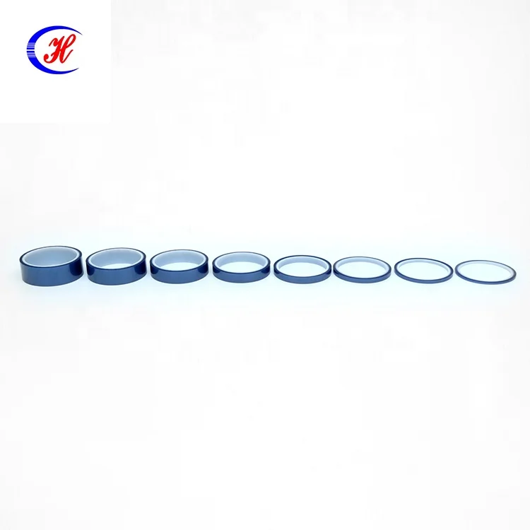 Manufacturer Silicone Adhesive High Temperature Blue Polyester Tape No Residue