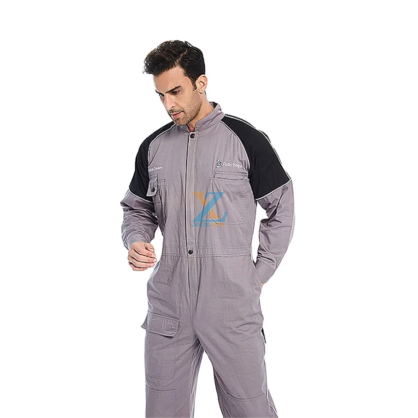 NFPA 2112 100% Cotton FR Clothing Workwear Uniform Coverall With Hi-Vis Tape