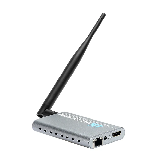 
Haiwei K1W H.265 4K Wireless HDMI Audio and Video Encoder with TF/ SD Card Recording APP Control SDK Support P2P RTMP RTSP 