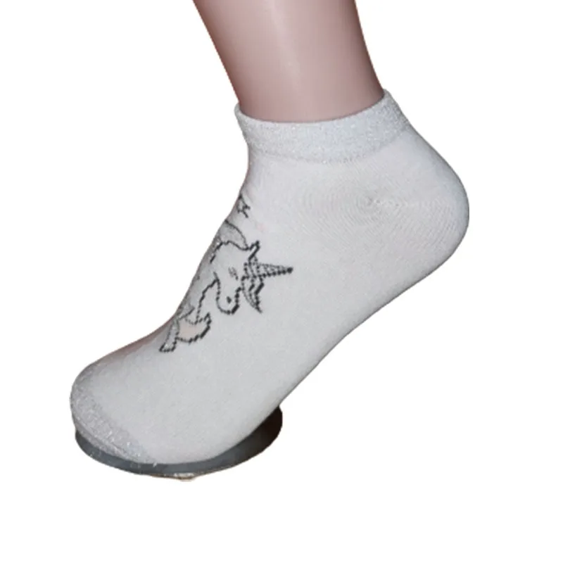 Kids Girls Crew Socks Unicorn Combed Cotton Children Colorful Cute Cartoon Unicorn Socks