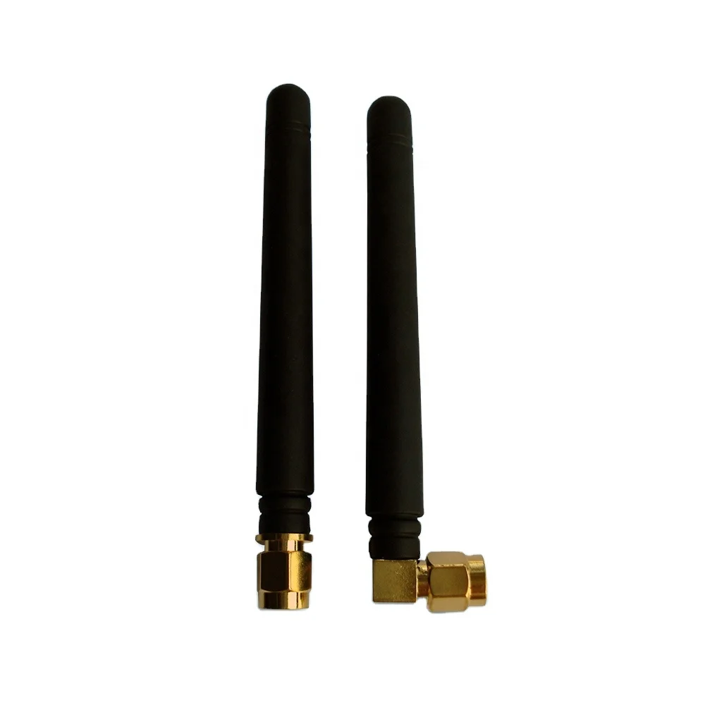 Wireless Rubber Straight GSM Antenna with SMA Connector