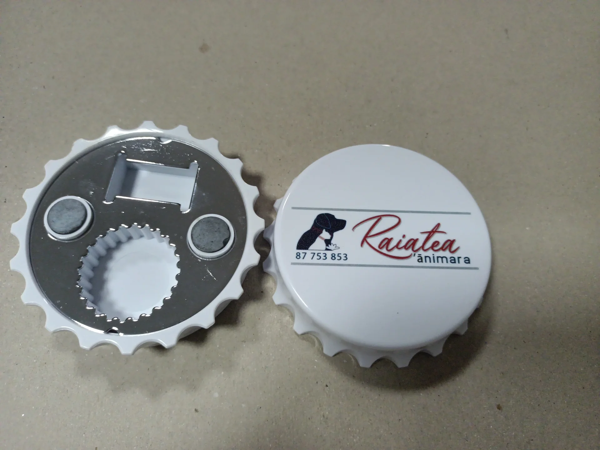 Fashion Multipurpose Bottle Opener 58Mm Round Metal Beer Bottle Opener