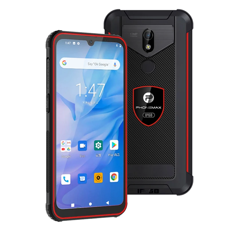 Phonemax super torch walkie talkie smartphone cheap 4G 6GB+128GB octa core waterproof atex mobile phone