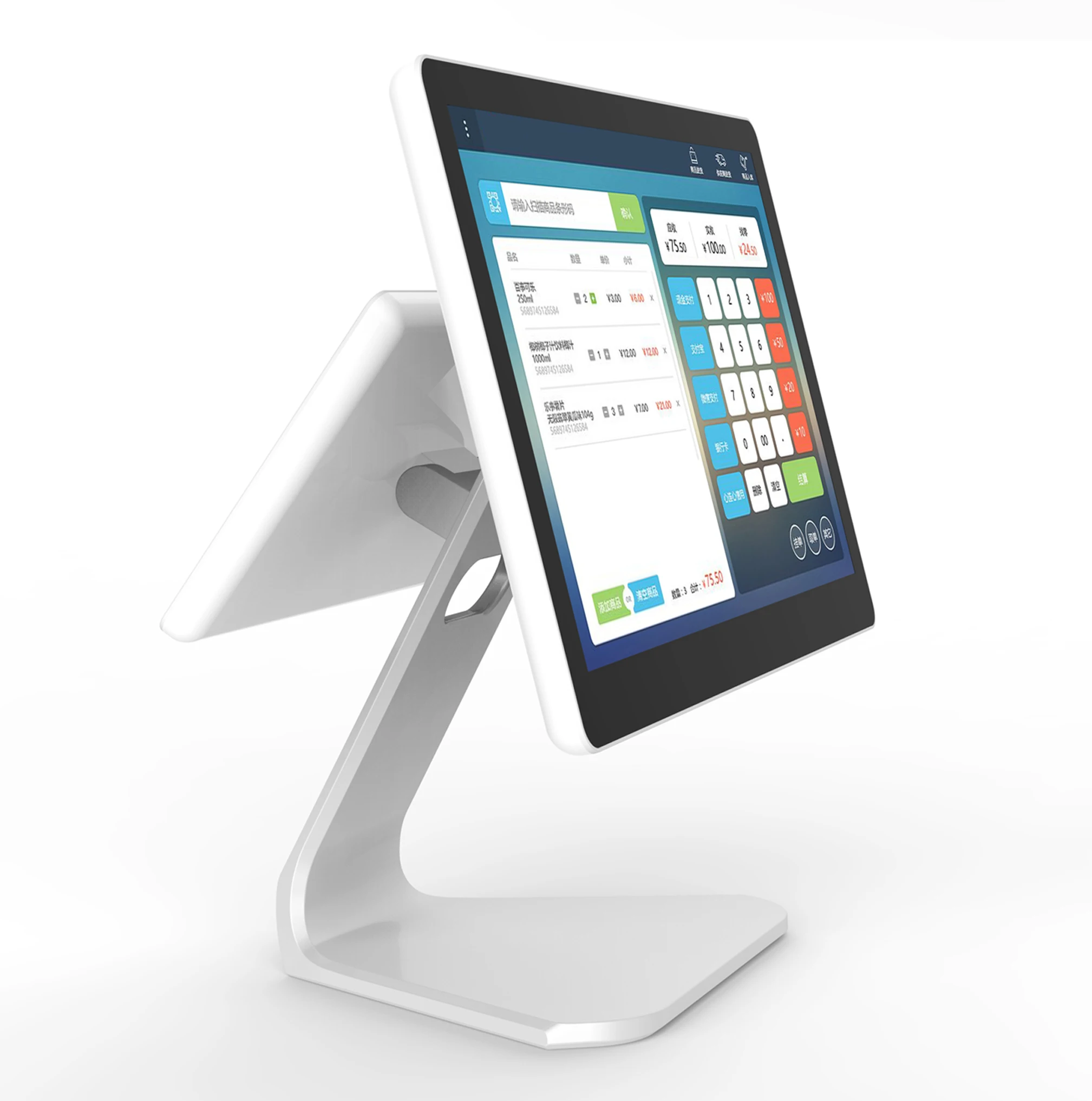 Новый дизайн планшета Smart Touch screen pos-терминал подключенный к принтеру для купюр кофейни Android