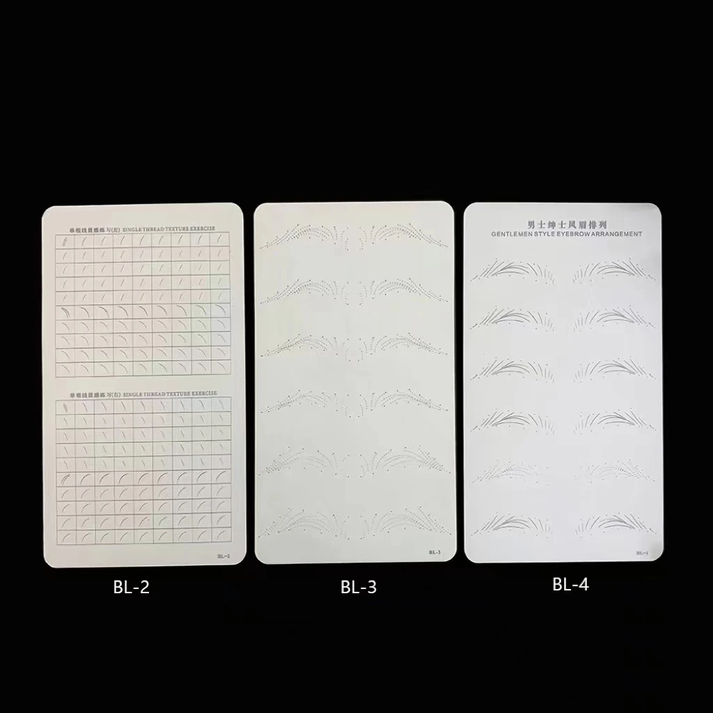 BerLin Blank Microblading Silicone Small Size White Practice Skin Without Ink