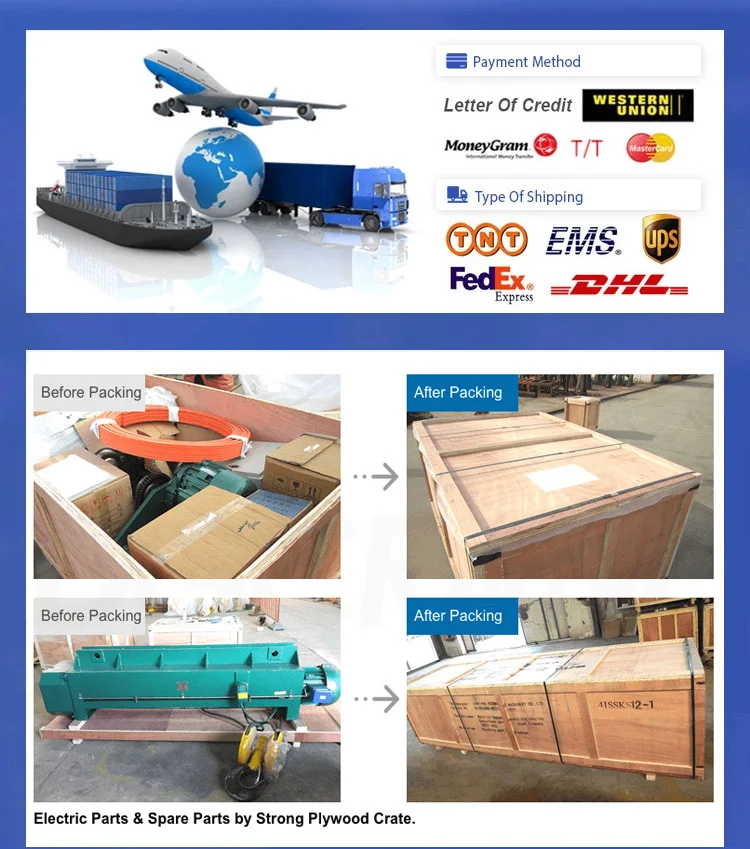 Factory Use Light Modular Crane System European Type Suspension Crane Flexible Forged Steel Welded Crane