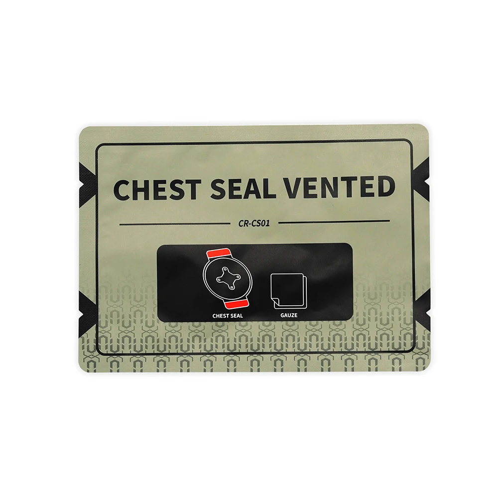 First Aid Emergency Chest Seal Medical Products First-aid Devices Transparent Ce Space Blanket Suction Unit Accessories Manual