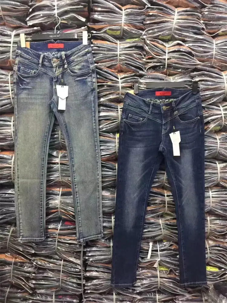 Wholesale cheap Denim Jeans Pants High Quality Stock Lot Super Low Price apparel stock