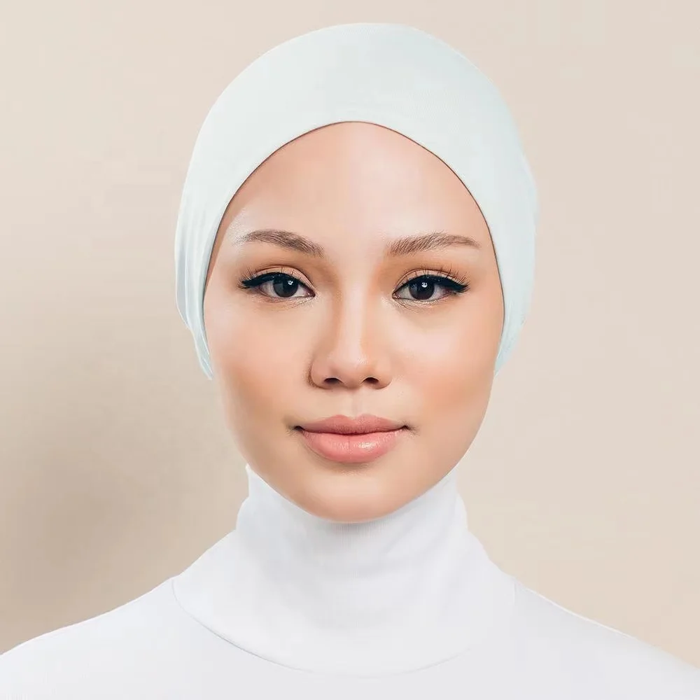 Muslim Inner Hijab Headwrap Stretch Turban Women Islam Headwrap Underscarf Bonnet Full Cover Under Scarf Headwrap Turbante