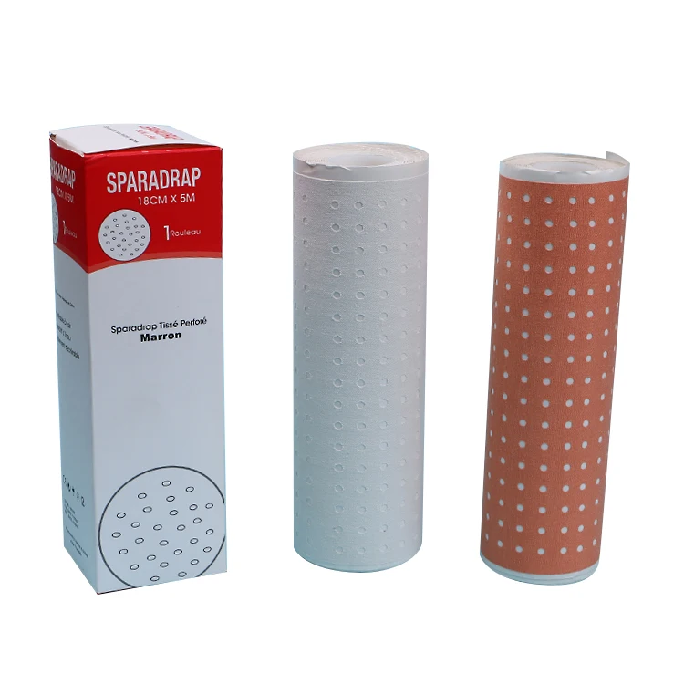 Perforated Zinc Oxide Plaster  18 cm*5 m Wound fixation Hot Selling