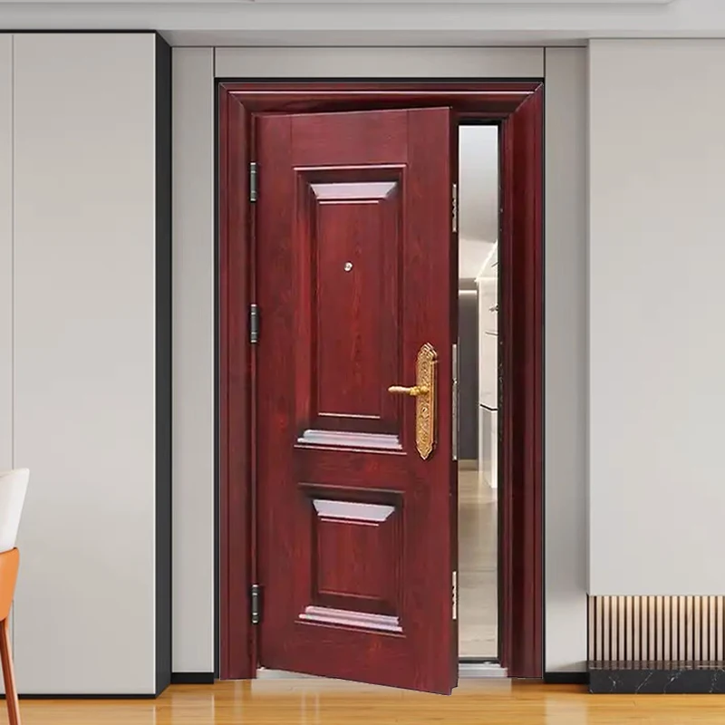 Modern Design Fashionable and Simple Friendly Price Steel Door for Home Main Entrance