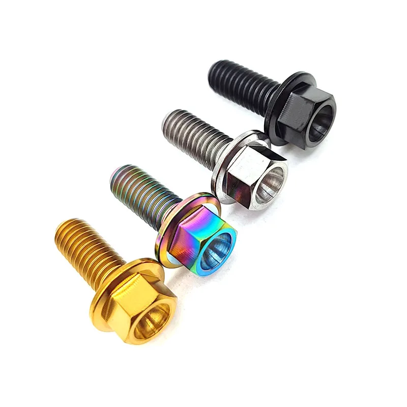 Titanium Bolt M5x8 10 12 15 18 20 25 30 35 40 45 50mm Gr5 Titanium Screw Ti Bolt For Bike Motorcycle