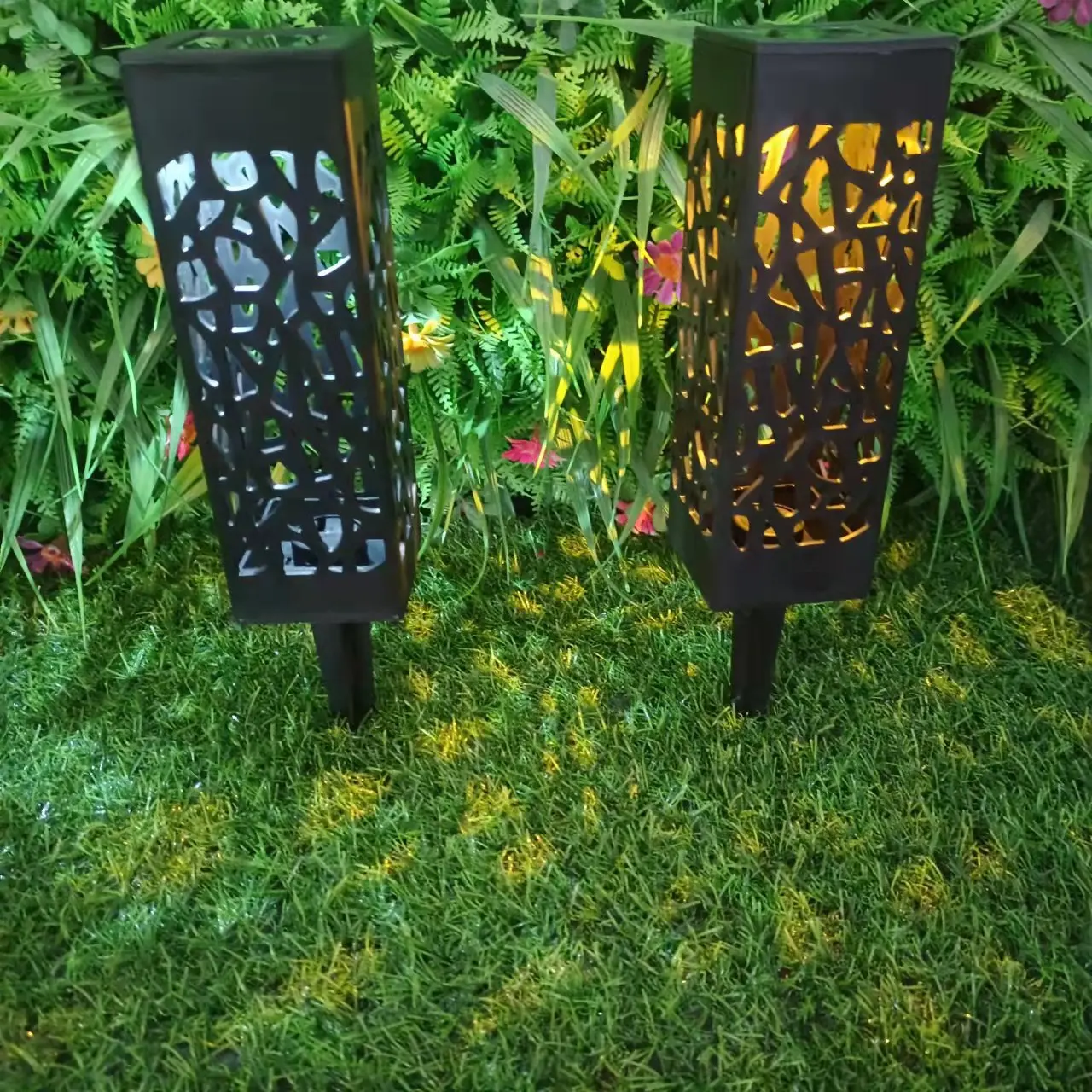 Solar wireless hollow lawn light outdoor garden garden balcony landscape lawn lamp for garden decoration