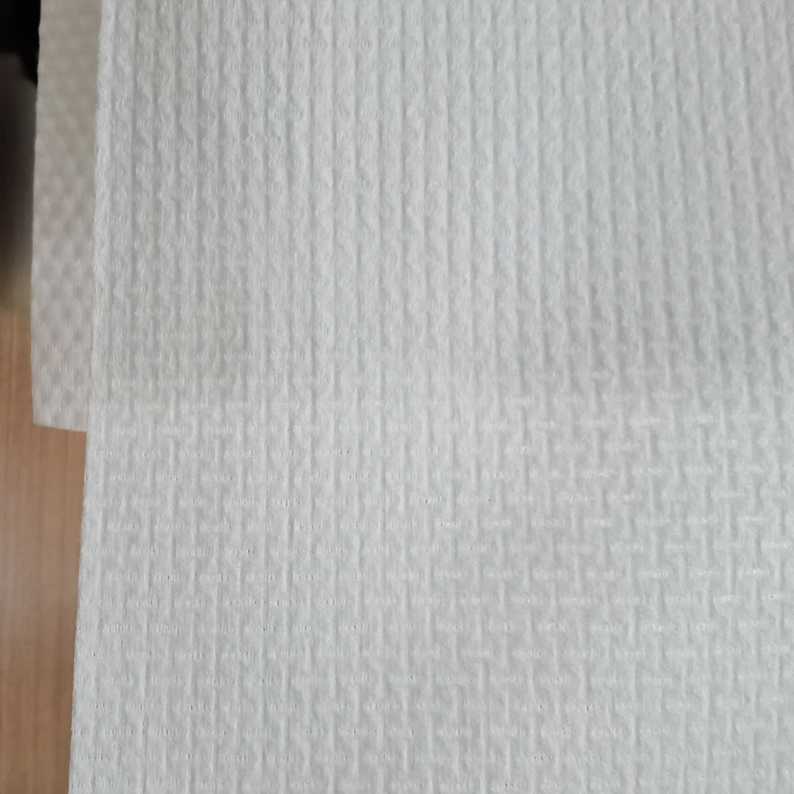 Embossed Spunlace Cleaning Tissue Parallel Cross Pearl Spunlace Nonwoven Fabric  for Washcloth Jumbo Rolls
