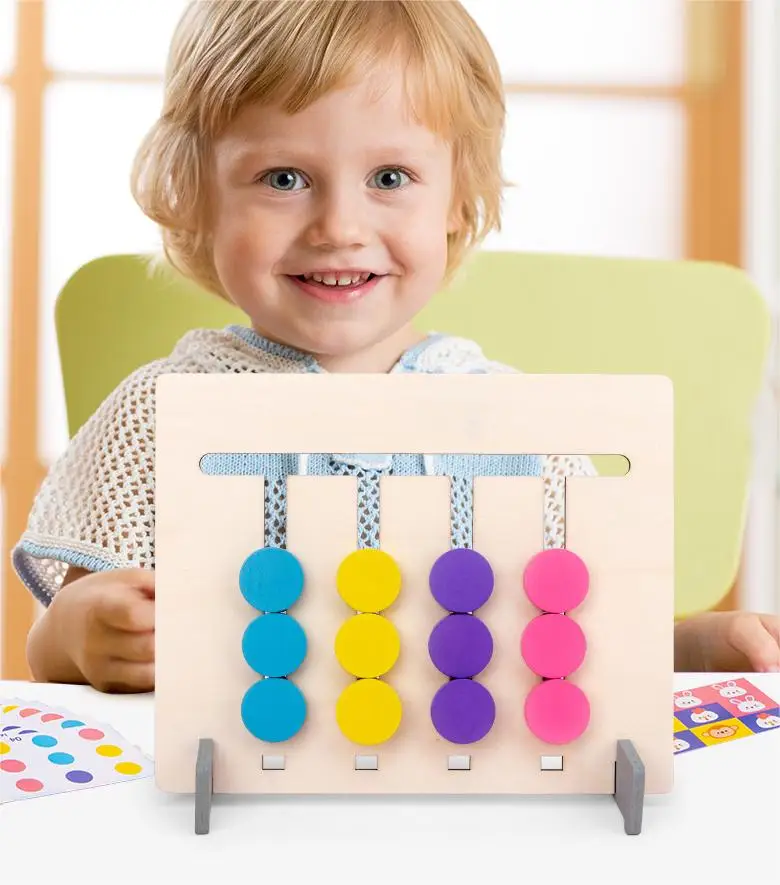 Cpc 2024 New Baby Wooden Logical Thinking Training Walking Chess Board Game Educational Learning Toys For Tollders