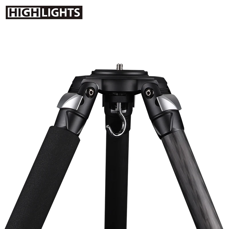 
Chinese Manufacturer 4 Section Leg Mobile Phone Tripod Carbon Fiber Stand Tripod 